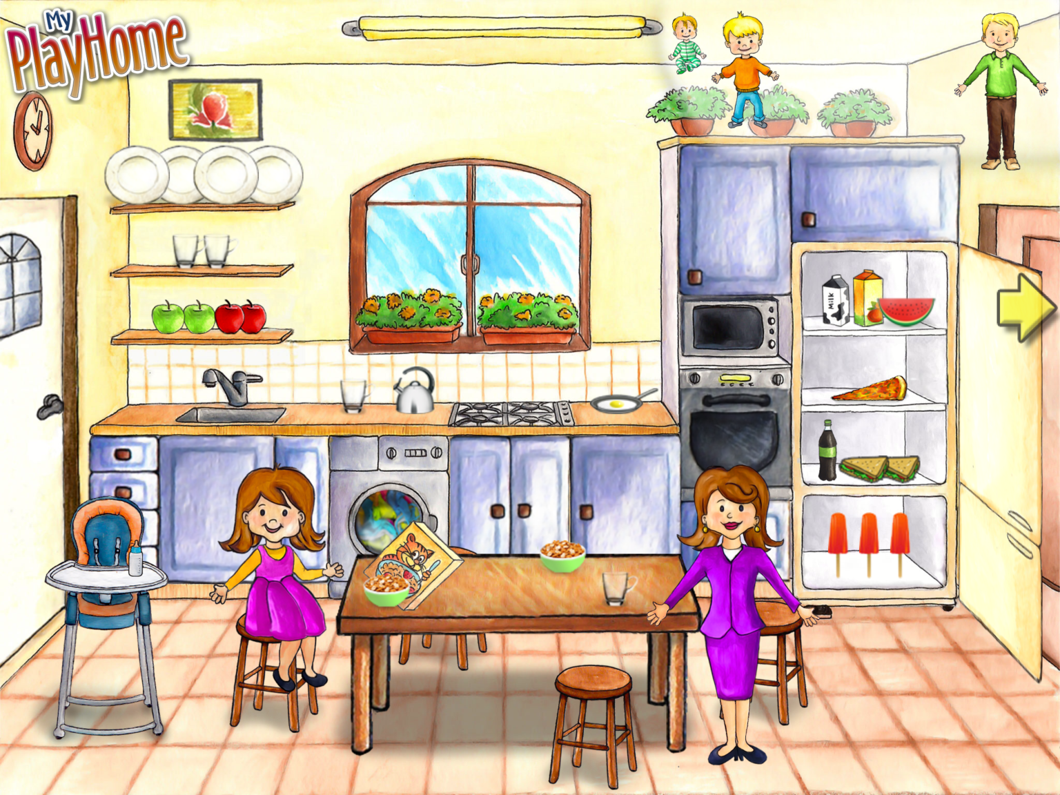 Картина кухня для детей